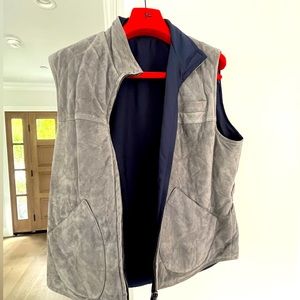 ISAI REVERSIBLE SUEDE LEATHER VEST (Euro 56)